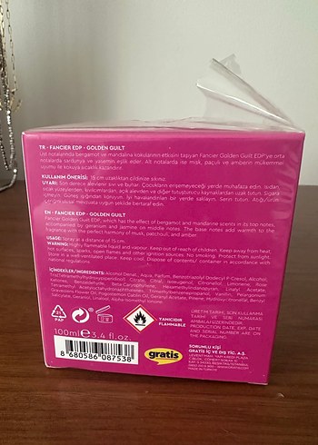 Fancier Woman Golden Guilt Kadın Parfümü (kalıcı koku) - Görsel 2