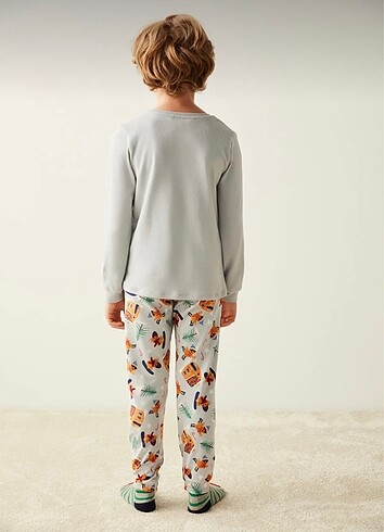 6 Yaş Beden çeşitli Renk Penti termal pijama takımı
