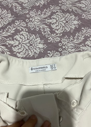 Beyaz Kadın Kumaş Pantolon - Görsel 3