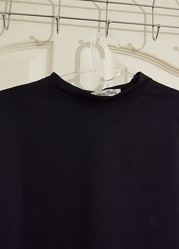 38 Beden siyah Renk Crop sweatshirt
