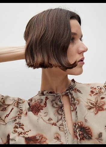 l Beden Massimo Dutti uzun desenli elbise 