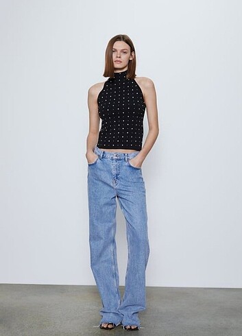 Zara çivili halter top