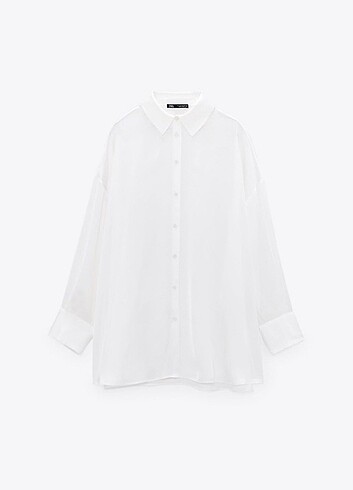 Zara oversize saten gömlek 