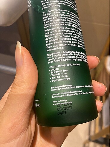 Beden Cream Co Yesil Tonik
