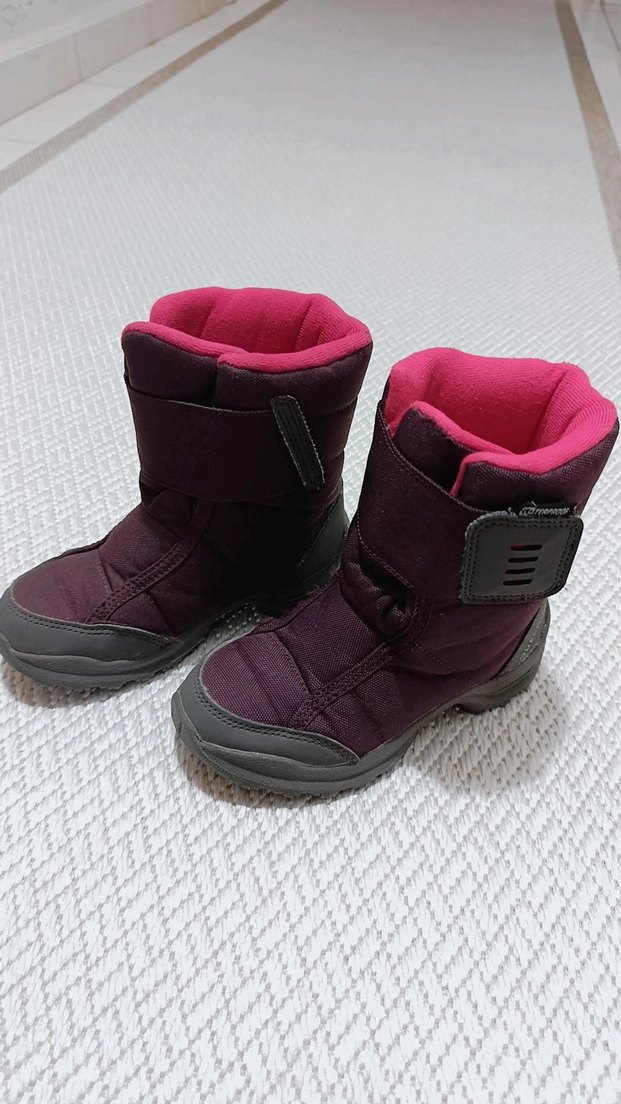 Kız Çocuk Mor Fermuarlı Polar Bot - Görsel 2