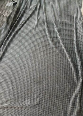 Gri Düz Desenli Yumuşak Battaniye halı örtüsü - Görsel 4