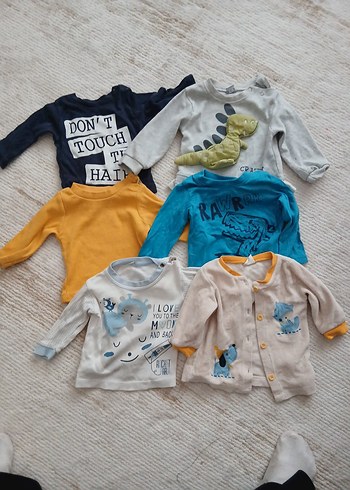 Pamuklu Uzun Kollu Erkek Bebek Üstleri - Görsel 2