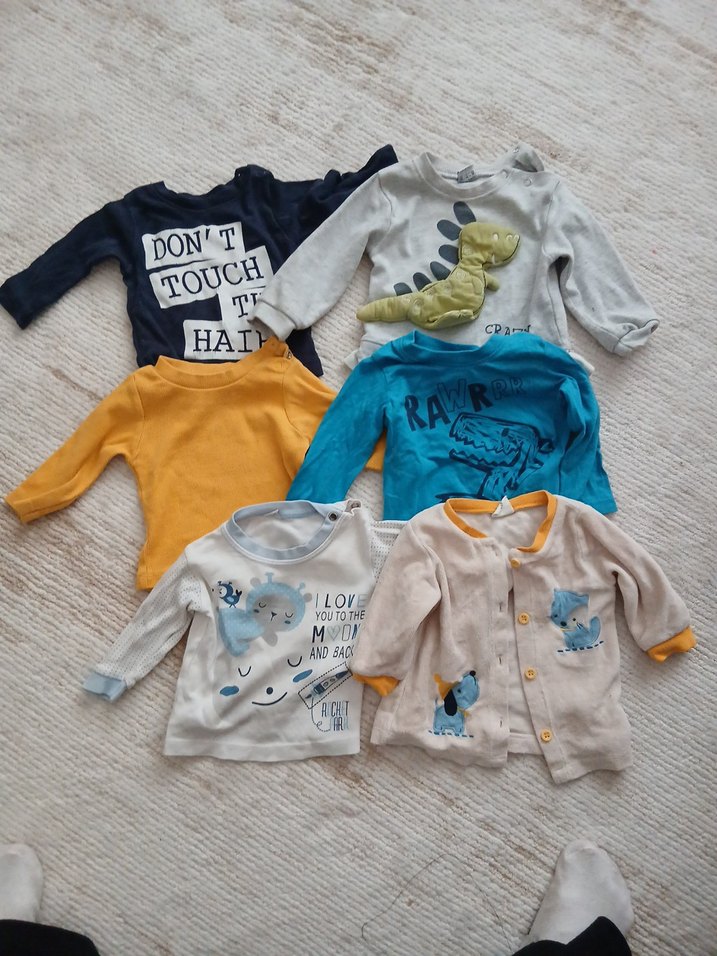 Pamuklu Uzun Kollu Erkek Bebek Üstleri - Görsel 2