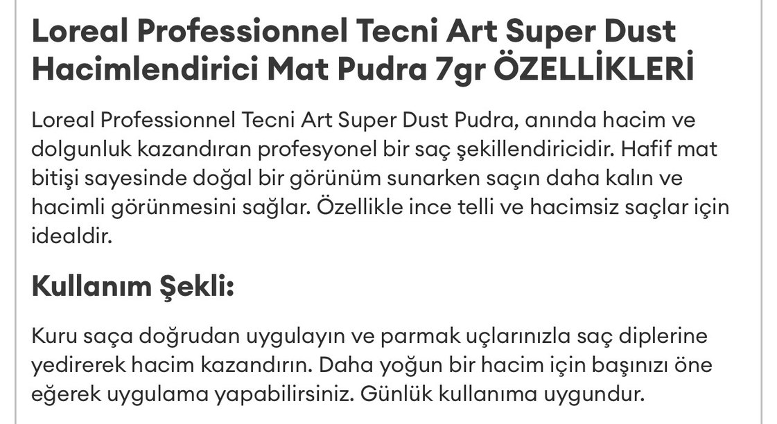 L'Oreal Professional Tecni Art Super Dust Hacimlendirici Pudra - Görsel 3