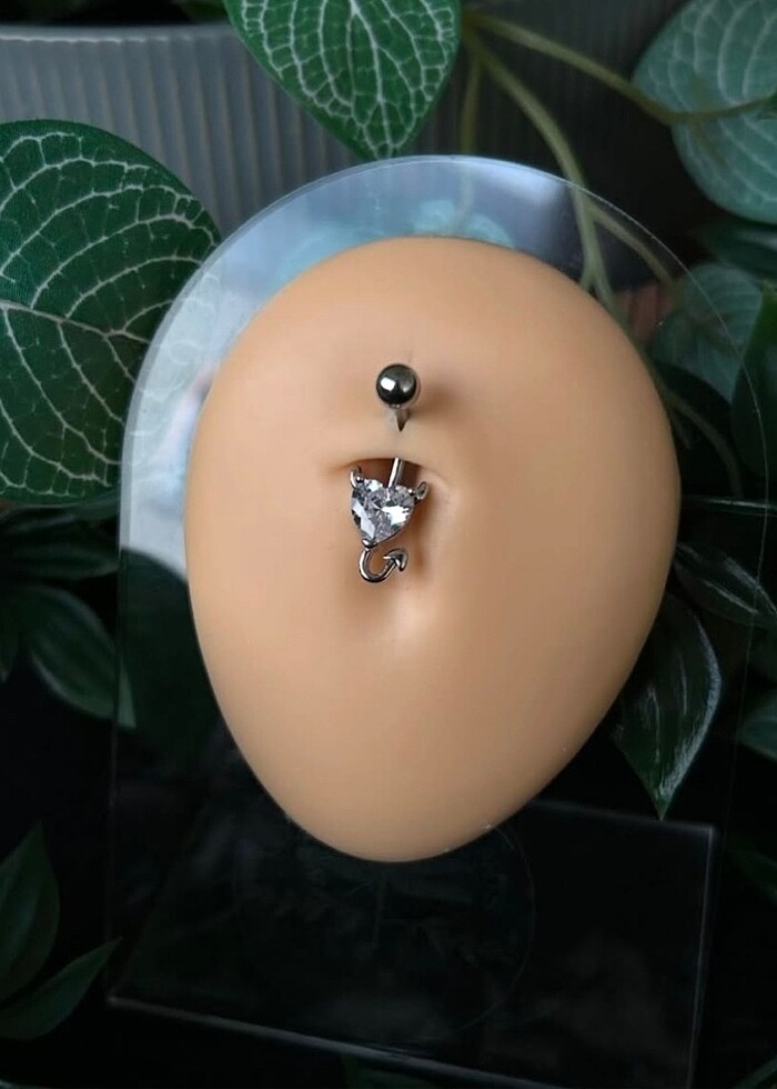 Taşlı Göbek Piercing - Görsel 2