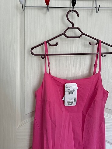LC Waikiki Pembe / Yeşil Elbise