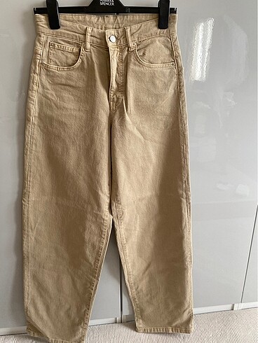 34 Beden camel Renk Massimo dutti rahat kesim pantolon