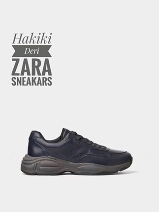 Zara Hakiki Deri Sneaker (44)