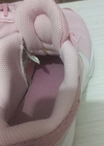 34 Beden pembe Renk Pembe Bağcıklı Yüksek Topuklu Spor Ayakkabı