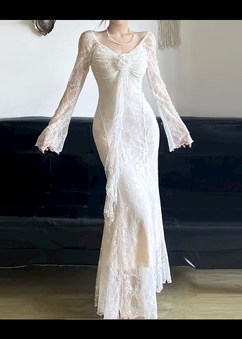 Fransız Dantel Elbise - Görsel 3