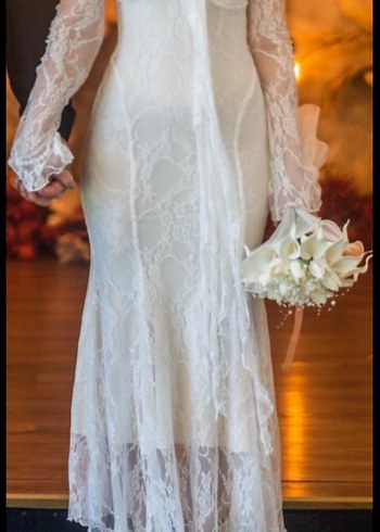 Fransız Dantel Elbise - Görsel 5