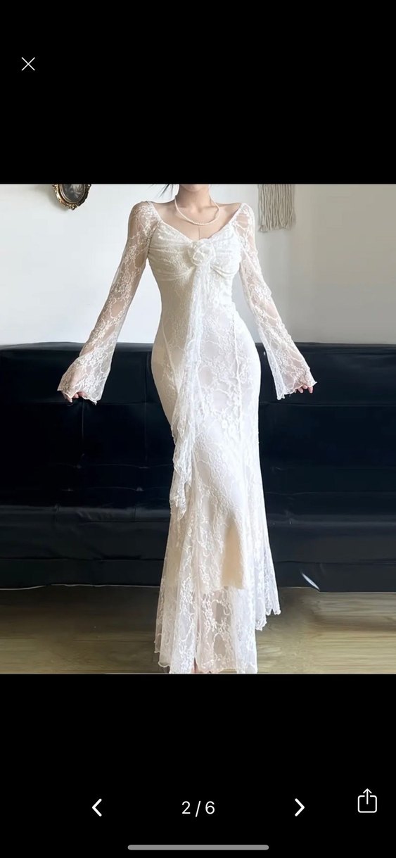 Fransız Dantel Elbise - Görsel 3