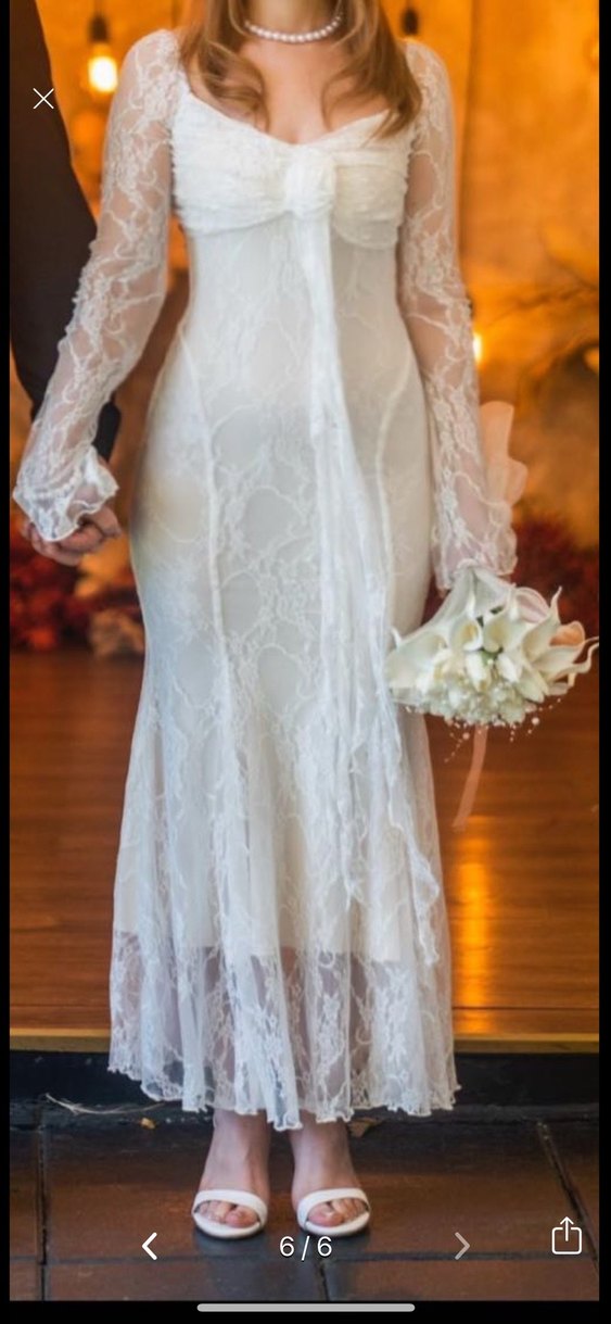 Fransız Dantel Elbise - Görsel 5