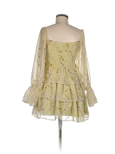 l Beden Vintage Love Kısa Elbise %70 İndirimli.