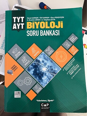 Çap yayınları tyt ayt biyoloji soru bankası