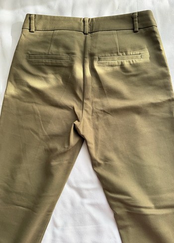 Bej Kadın Kumaş Pantolon Midi Boy - Görsel 3