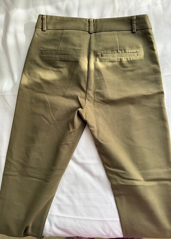 Bej Kadın Kumaş Pantolon Midi Boy - Görsel 2