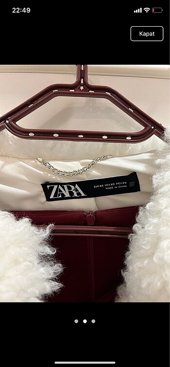 Zara Zara peluş kürk