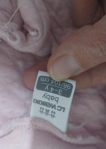 Pembe Triko Bebek Tulumu - Görsel 3