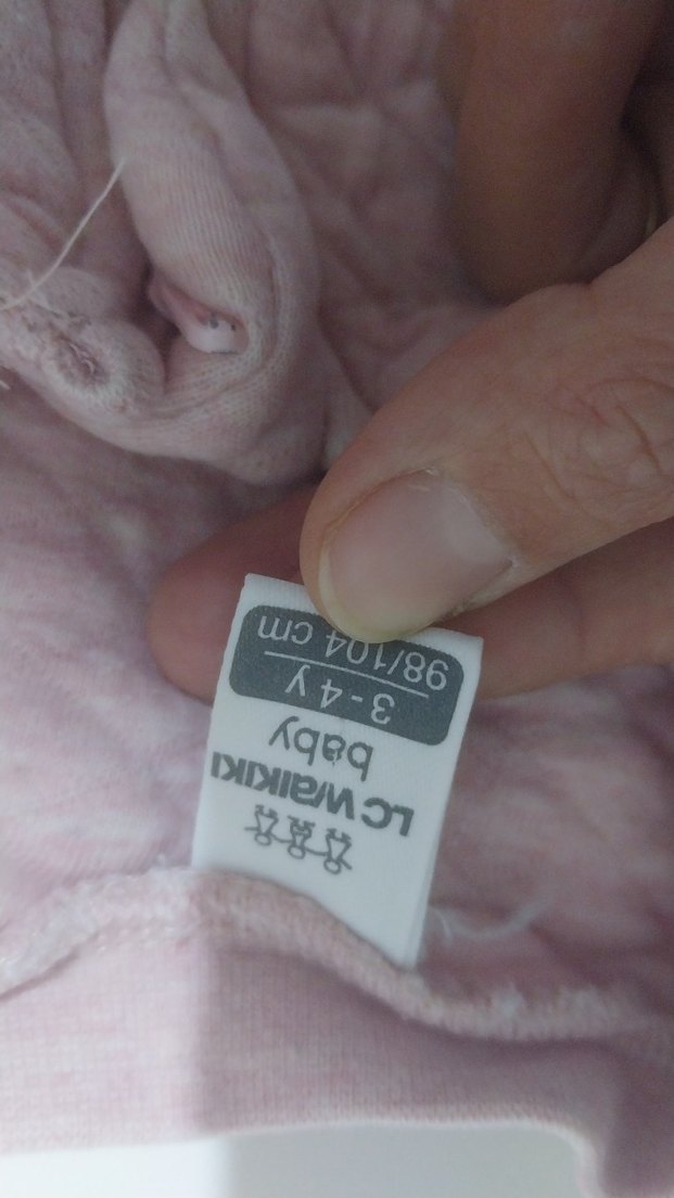 Pembe Triko Bebek Tulumu - Görsel 3