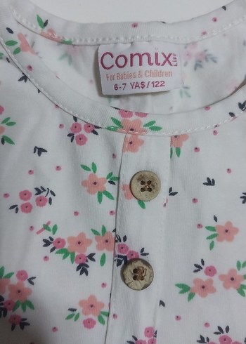 Kız Çocuk Pamuklu Çiçekli Bohem Elbise - Görsel 3