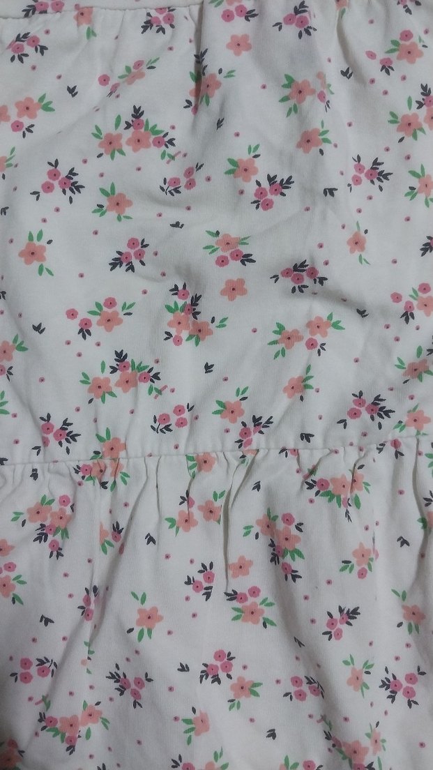 Kız Çocuk Pamuklu Çiçekli Bohem Elbise - Görsel 2