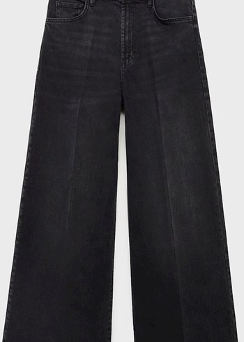 36 Beden Gri Kadın Midi Denim Pantolon