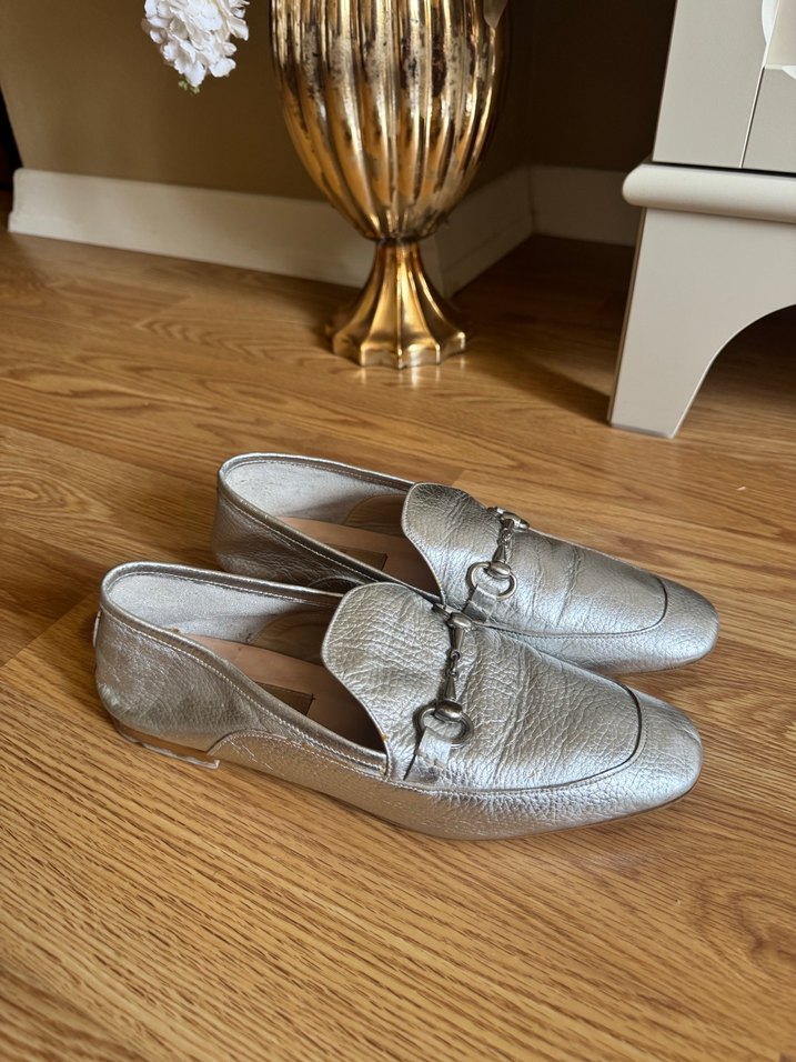 Klasik Bej Deri Tokalı Kadın Loafer - Görsel 4