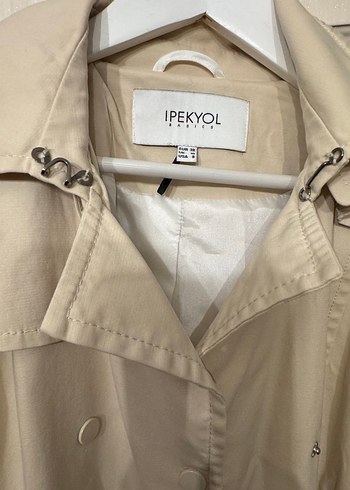 Bej Midi Kemerli Kadın Trençkot - Görsel 2
