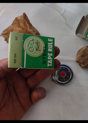 Vintage çelik metre - Görsel 6