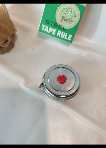 Vintage çelik metre - Görsel 2