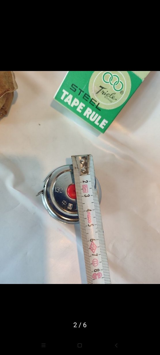 Vintage çelik metre - Görsel 3