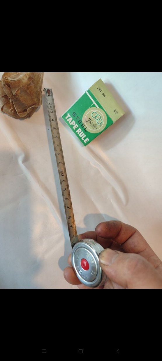 Vintage çelik metre - Görsel 5