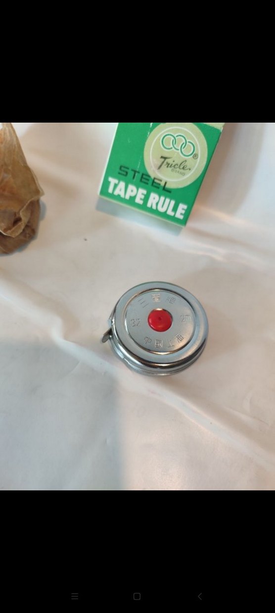 Vintage çelik metre - Görsel 2
