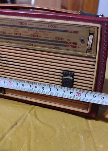 Kırmızı Grundig Retro antika Radyo - Görsel 6