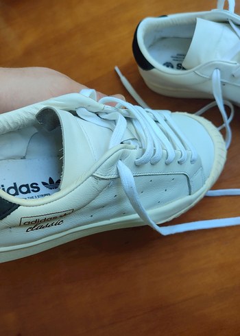 Beyaz Bağcıklı orjinal Adidas Spor Ayakkabı - Görsel 6