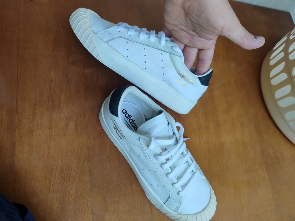 Beyaz Bağcıklı orjinal Adidas Spor Ayakkabı - Görsel 2