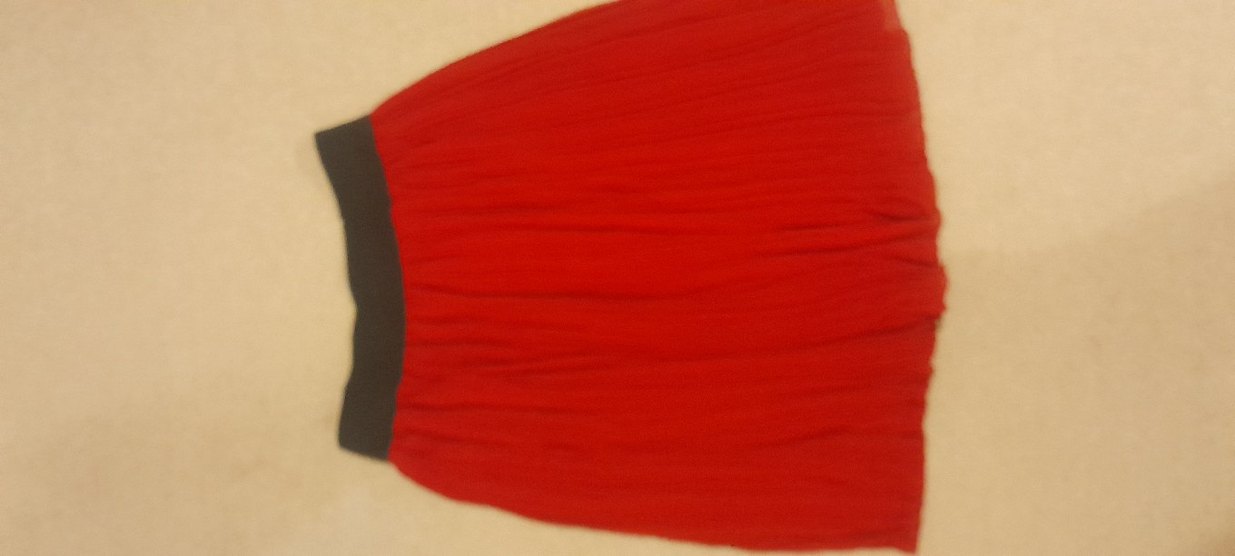 Kırmızı Pilili Midi Etek - Görsel 2