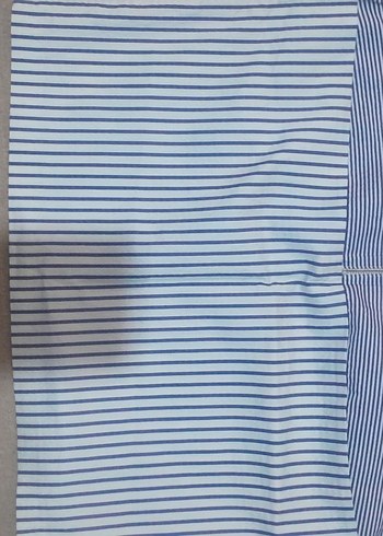 Pamuklu, Pilili, Mavi Çizgili etek - Görsel 2