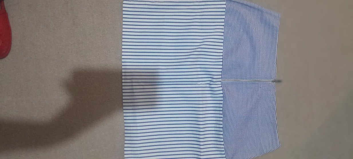 Pamuklu, Pilili, Mavi Çizgili etek - Görsel 2