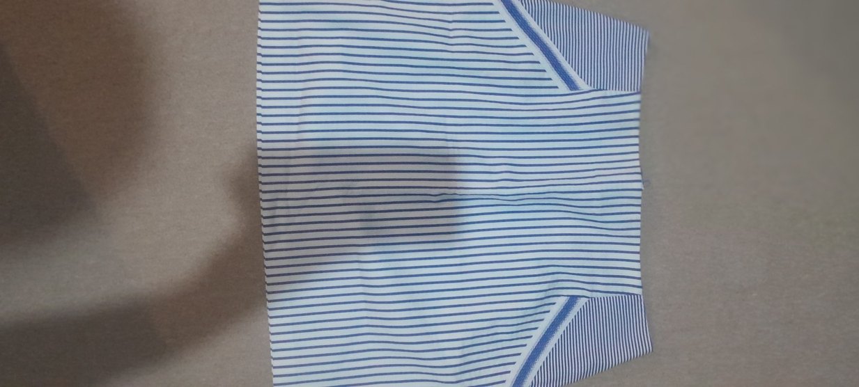 Pamuklu, Pilili, Mavi Çizgili etek - Görsel 3