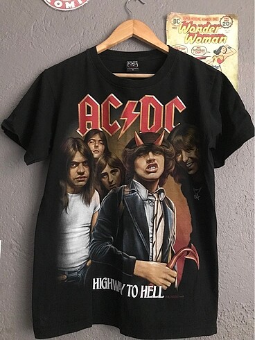 ACDC çift baskılı tişört