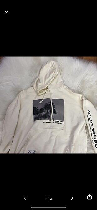 Pull and bear sweatshirt krem