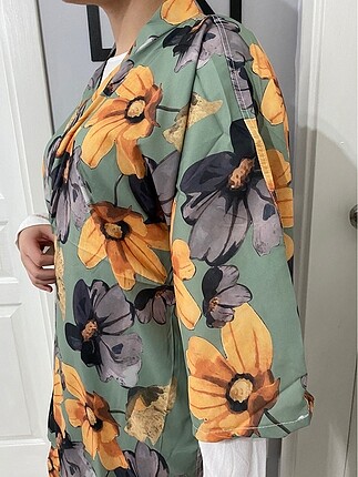 Diğer Çiçek Desenli Kimono