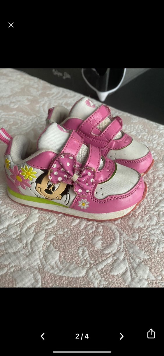 Kız Çocuk Pembe Cırt Cırtlı Spor Ayakkabı - Görsel 2